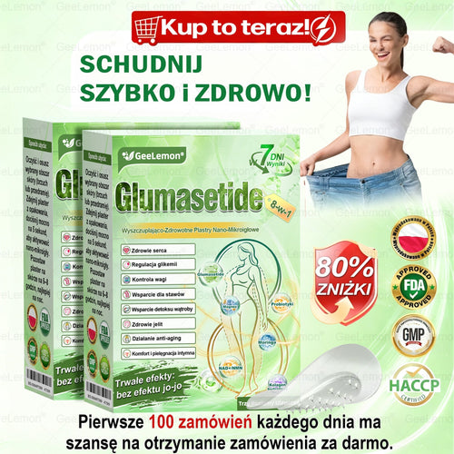 👩‍⚕️Oficjalny Sklep | 🎁 Pureluxo® 𝐆𝐥𝐮𝐦ase𝐭𝐢𝐝𝐞 𝟖 𝐰 𝟏 Smukły i Zdrowy Nano Plaster z Mikronakłuciami 🇵🇱(Tylko raz dziennie, widoczne zmiany już w 7 dni)✅ Na otyłość, 🅛🅞🅞🅢🅔 🅢🅚🅘🅝 wiotką skórę, cukrzycę, bezdech senny, problemy ze stawami i wiele więcej🎅🎄