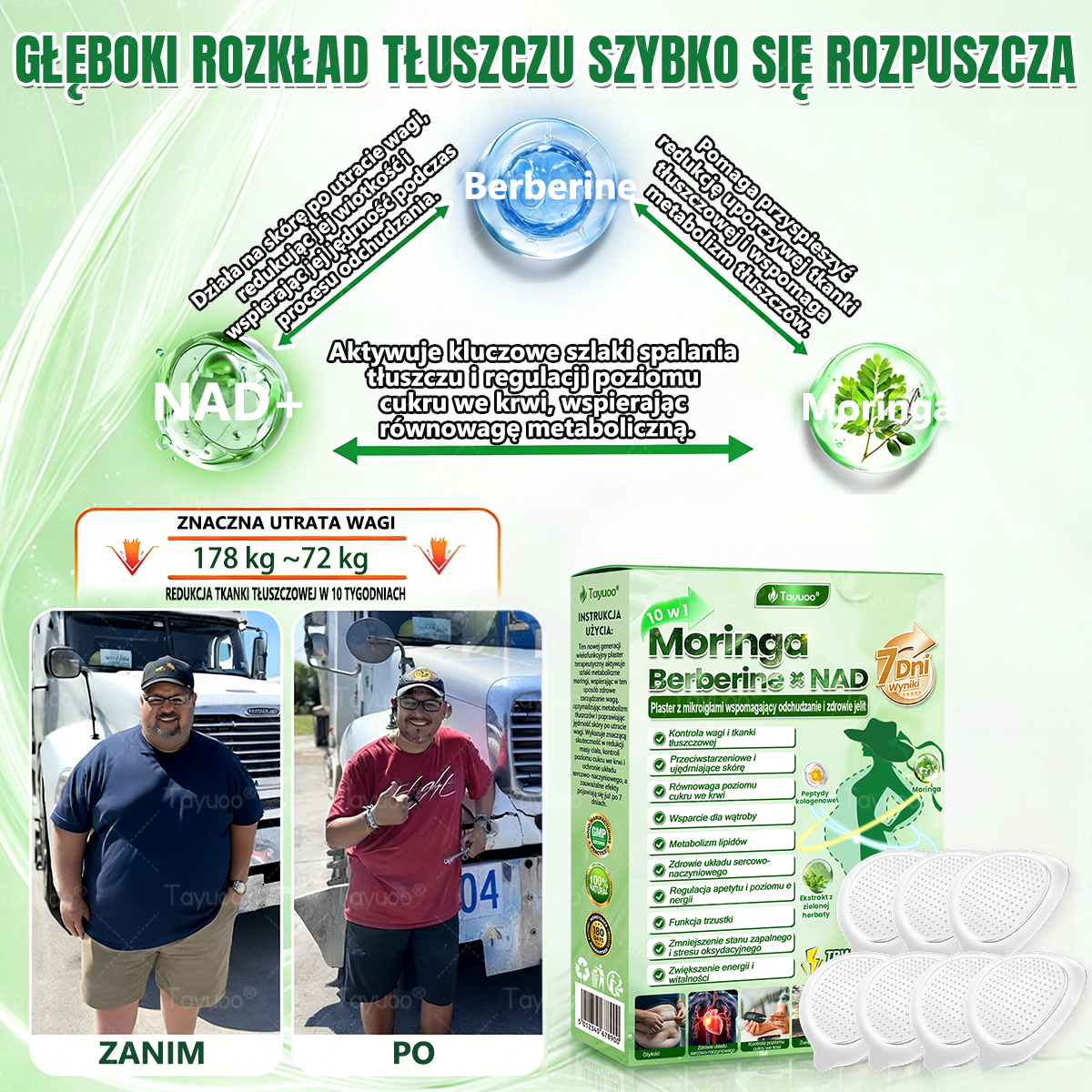 Oficjalny Sklep | 💫💫 𝑻𝐚𝙮𝘂𝙤𝒐® 𝐌𝐨𝐫𝐢𝐧𝐠𝐚 ·𝘽𝙚𝙧𝙗𝙚𝙧𝙞𝙣𝙚× 𝑵𝑨𝑫+10-𝐰-1 𝙕𝙖𝙖𝙬𝙖𝙣𝙨𝙤𝙬𝙖𝙣 𝒑𝒍𝒂𝒔𝒕𝒆𝒓 𝐧𝐚𝐧𝐨 𝐳  𝙢𝙞𝙠𝙧𝙤𝙞𝙜ł𝙖𝙢𝙞🇵🇱 (Tylko raz dziennie — widoczne pierwsze zmiany już po 7 dniach)✅Kompleksowe wsparcie sylwetki, skóry, poziomu cukru i dobrego snu💰💫