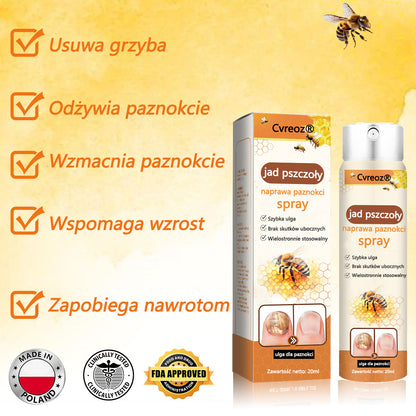 👣Spray z jadem pszczelim na paznokcie✅ Certyfikowany przez PTD👣