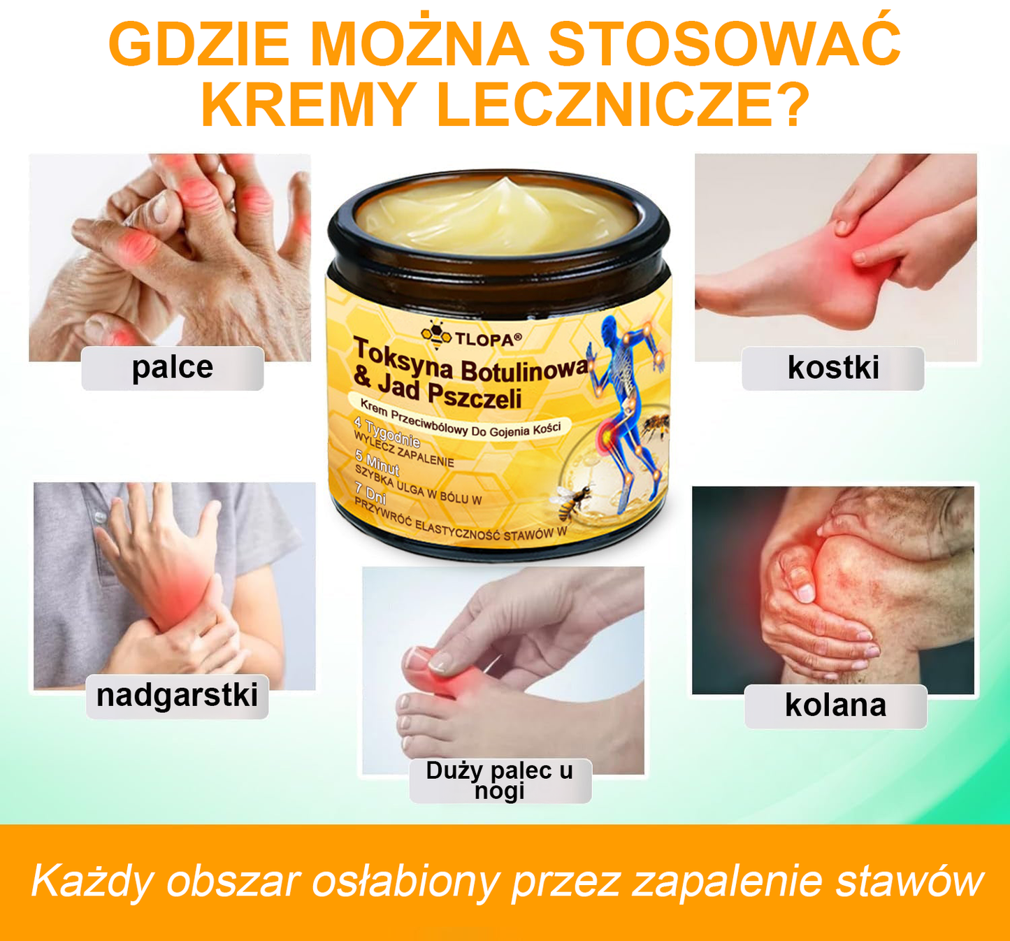 🦴𝑷𝒖𝒓𝐞𝐿𝒖𝒙𝐨® Toksyna botulinowa i jad pszczeli Krem przeciwbólowy do gojenia kości🦴🔥🔥