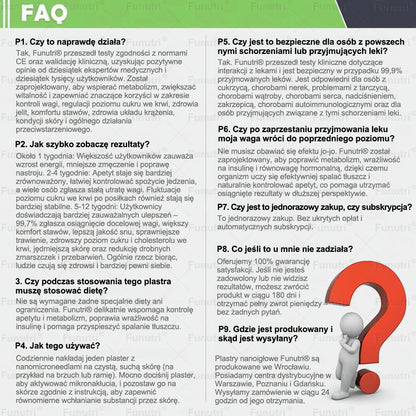 Oficjalny Sklep 👩‍⚕️👩‍⚕️Funutri® 10 w 1 metaboliczny wyszczuplający plaster z nanomikroigłami  (Tylo raz dziennie – widoczne zmiany już w 7 dni)Wsparcie przy otyłości, cukrzycy, bezdechu sennym, problemach ze stawami i nie tylko👩‍⚕️