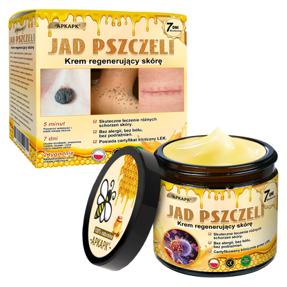 Polecane przez USK w Białymstoku · Wyprodukowano w Polsce✨✨ 𝖠𝖯𝖪𝖠𝖯𝖪® krem regenerujący skórę z jadem pszczelim✨✨